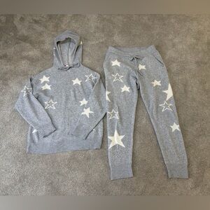 altar’d state Gray Star Hoodie and Jogger Set